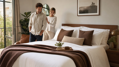 Boxspringbett in moderner Airbnb-Unterkunft – Bett für Airbnb kaufen Empfehlung Schweiz