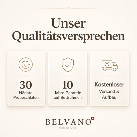 Belvano Boxspringbett Service – kostenlose Lieferung und Aufbau in der ganzen Schweiz