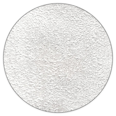 Belvano Boxspringbett Stoff-Nahaufnahme in Creme, feine Bouclé-Struktur des Bezugs als Swatch