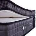 Seitliches Detail der Hamilton Matratze mit Pillowtop-Topper und Webstoff-Bezug für hohen Liegekomfort