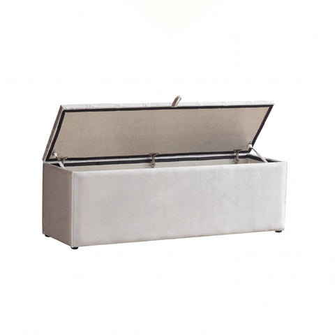 Daytona Boxspringbett – Samt Beige · mit Bettkasten · inkl. Matratze & Topper
