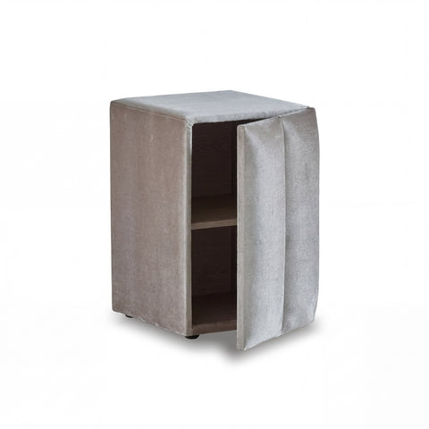 Oscar Boxspringbett – Samt Creme · mit Bettkasten · inkl. Matratze & Topper